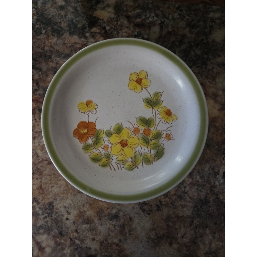 spring collection stoneware "Spring Garland" Desert Plate,  Flower, Vintage Set
